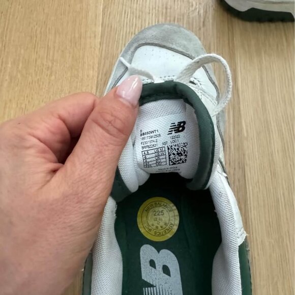 New Balance 550 White and Green - Picture 2 of 8
